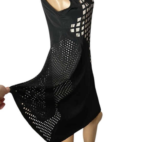 Diesel Runway dress ,S, polka dots,cut outs,mesh, mine is lined ,event EC,Italy - Picture 5 of 16